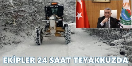 İlkadım’da Karla Etkin Mücadele